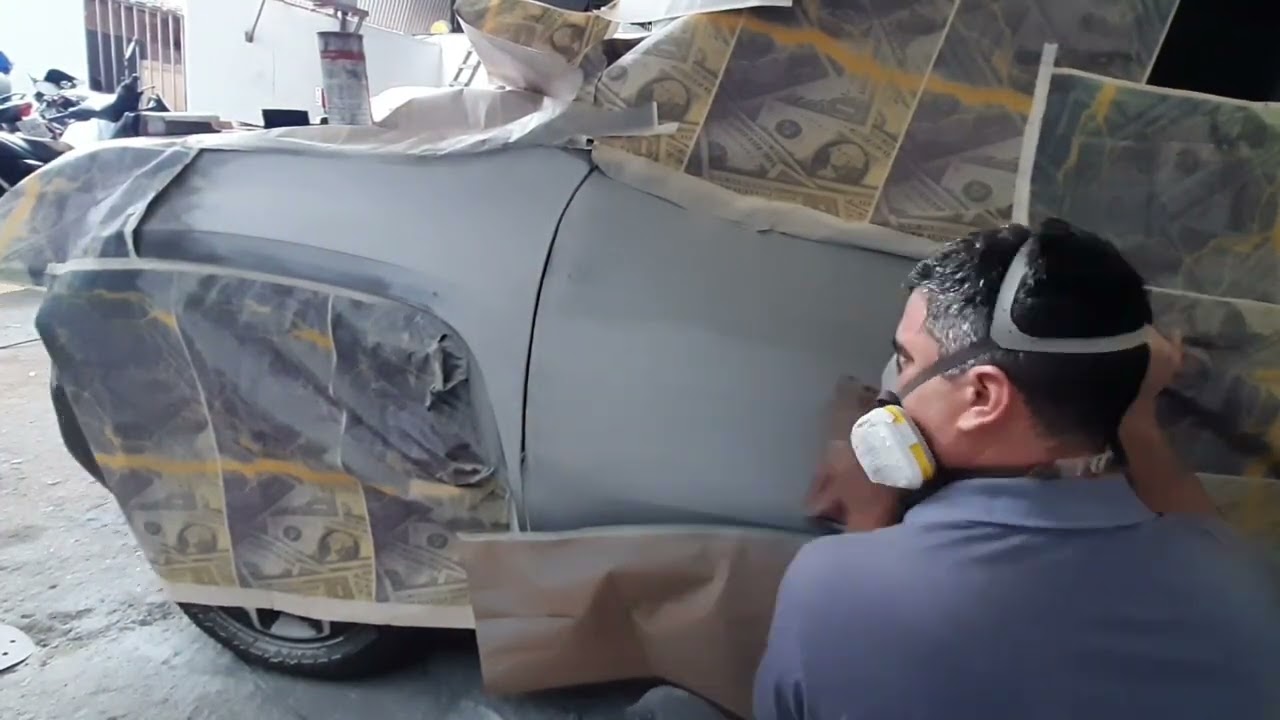 Pintura automotiva renegate da massa ao verniz
