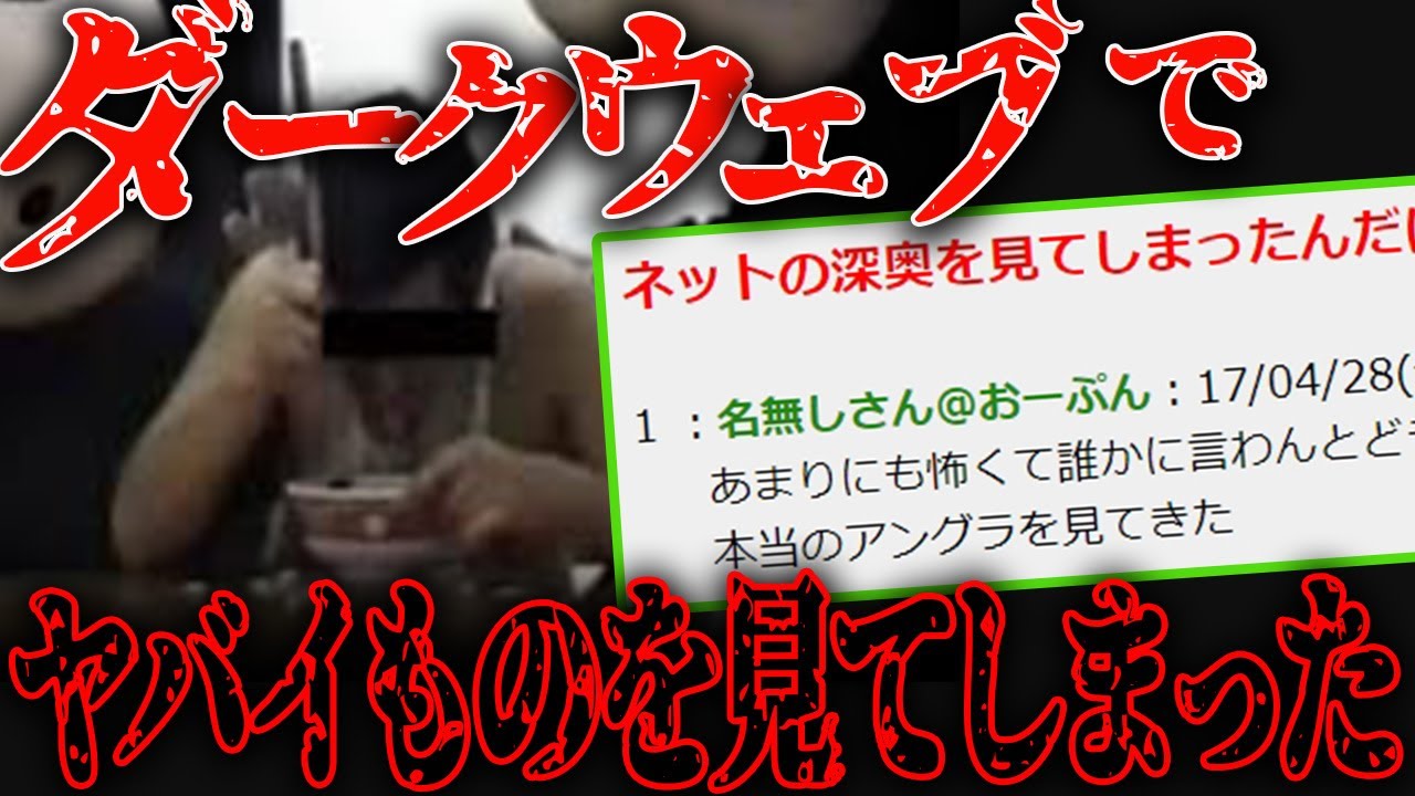 【怖いスレ】ダークウェブを覗いた末路【ネットの深奥】