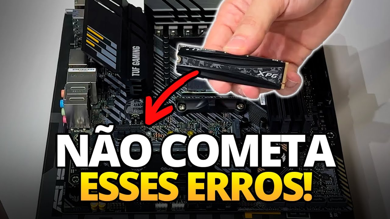 ASUS B550M TUF - NÃO COMETA ESSES ERROS NA HORA DE INSTALAR O SEU SSD M2 - VEJA O QUE FAZER