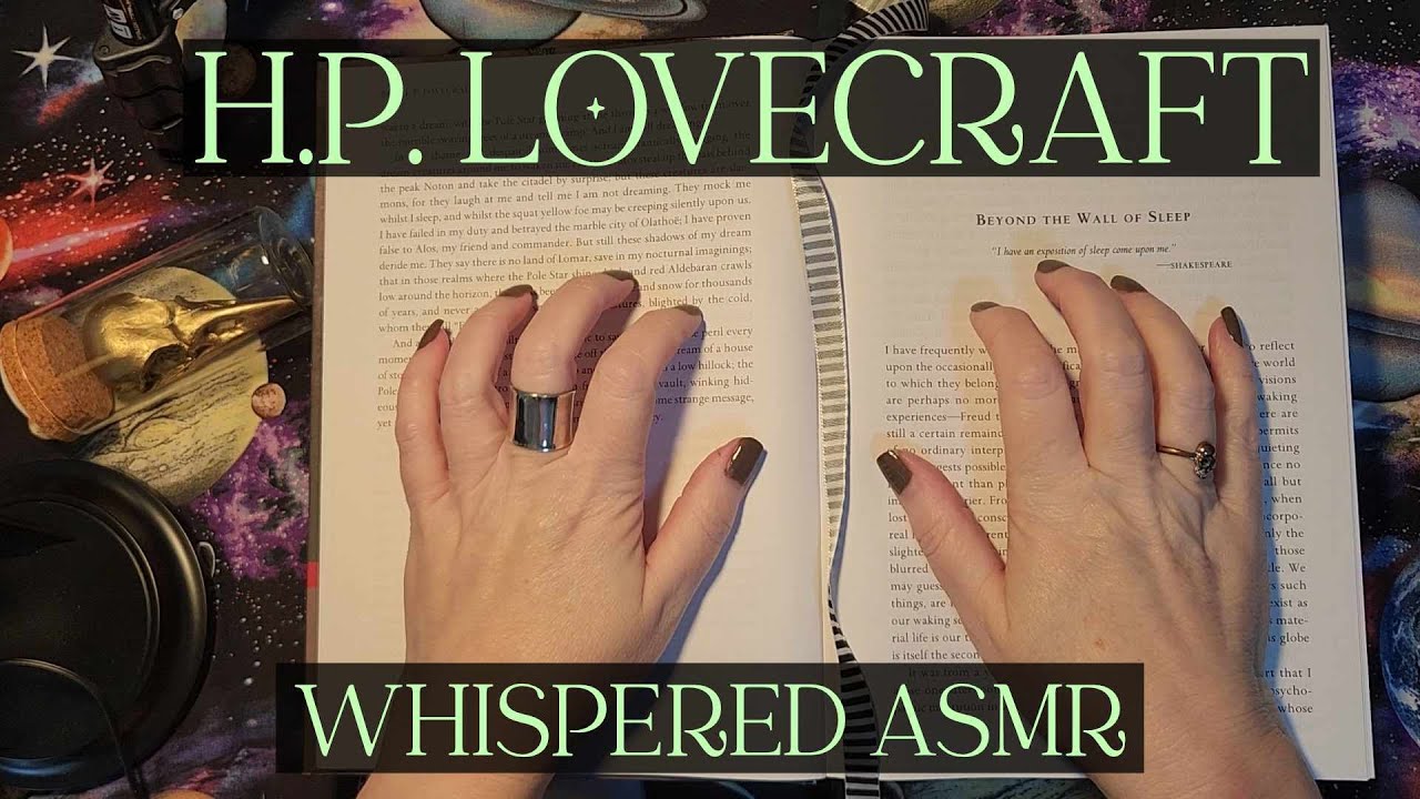 WHISPERED ASMR | HP Lovecraft, Beyond the Wall of Sleep | Cozy Reading, Horror Story, Cthulu Mythos