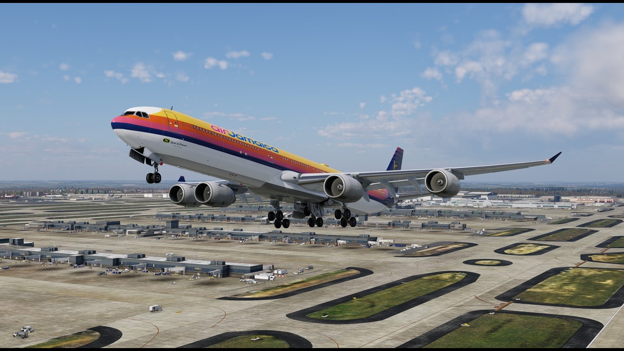 Jamaica 64th Independence  | Toliss A340 | KATL - MKJP | X=Plane 12