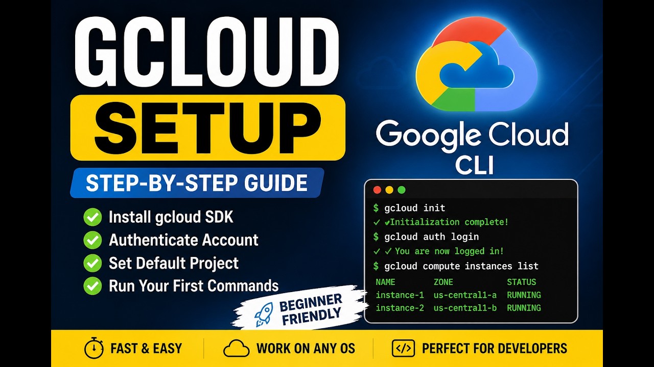 Set Up Google Cloud CLI in Minutes ⚡ Beginner to Pro