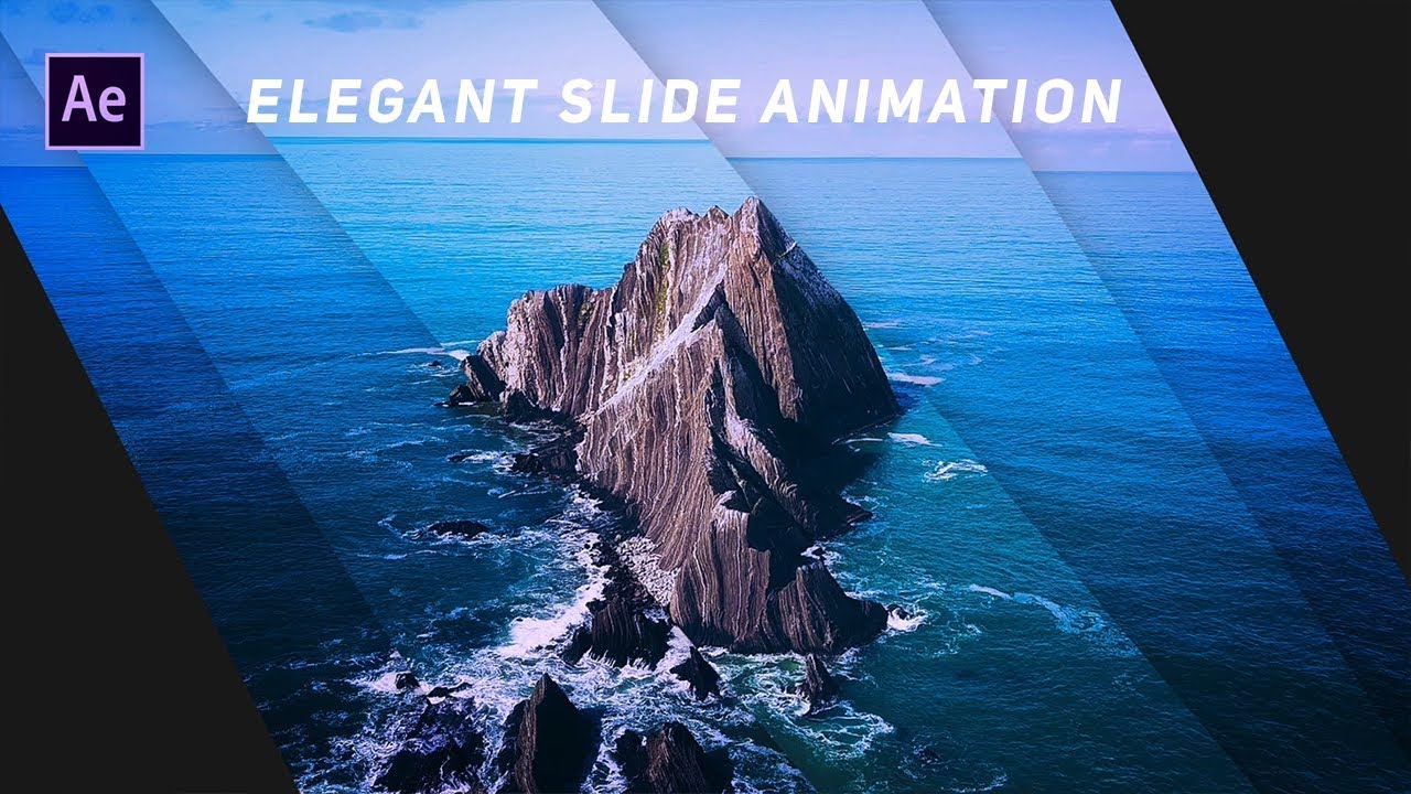Elegant Slide Animation in After Effects - After Effects Tutorial - No Third Party Plugins