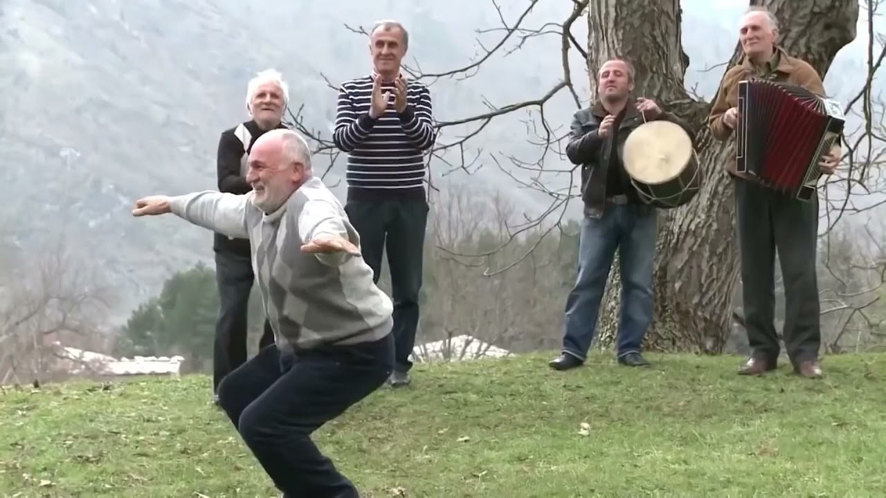 Old Georgians Men dancing to Meshuggah 