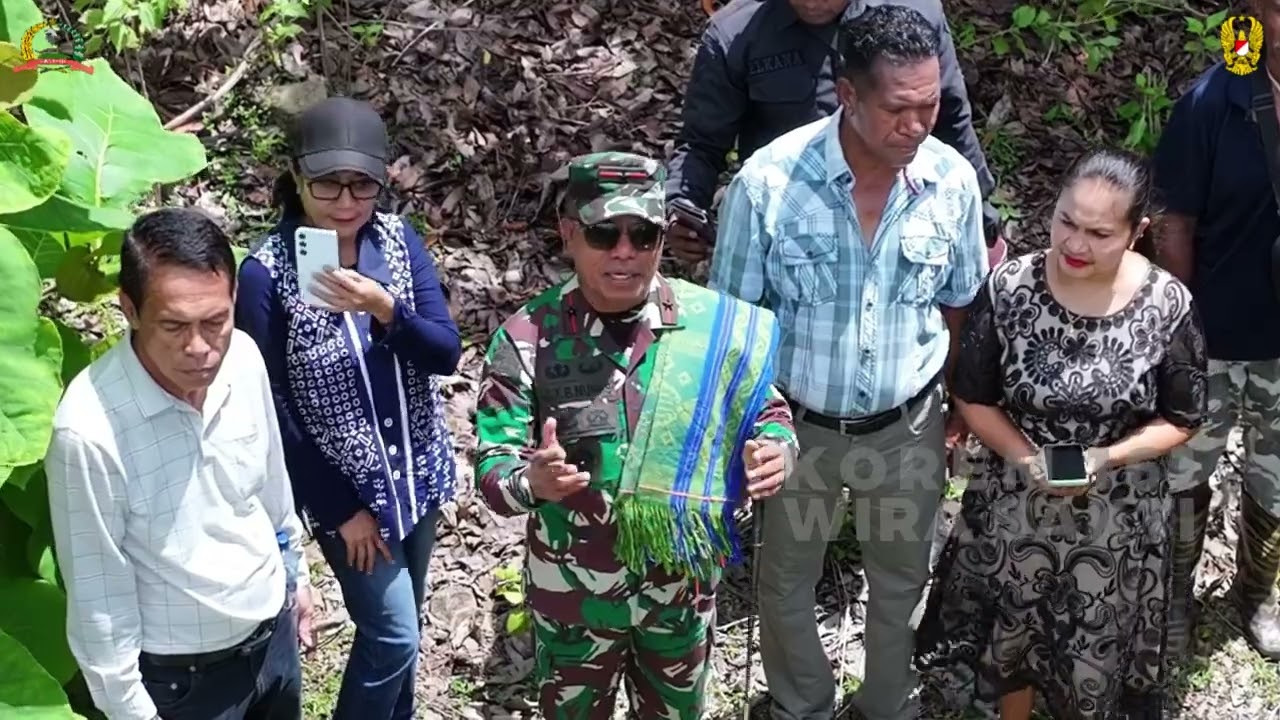Danrem 161/Wira Sakti Tinjau Lahan Hibah Untuk TNI-AD di Desa Alas