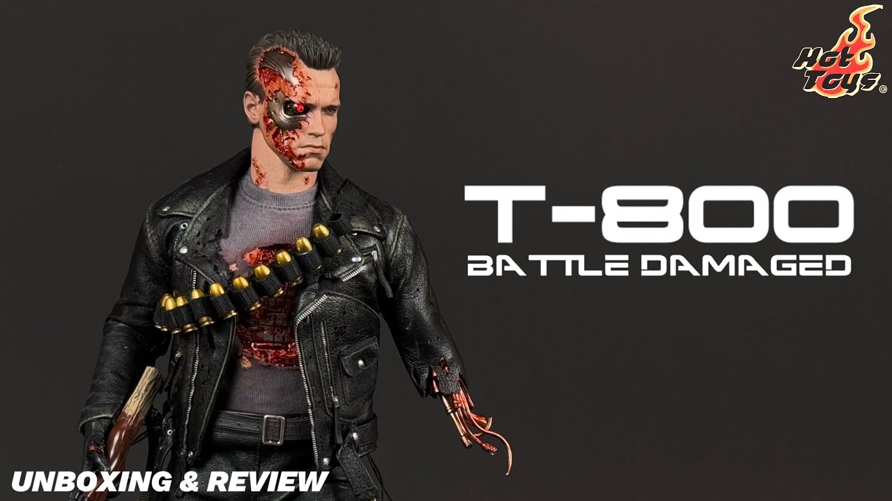 Hot Toys Terminator Battle Damaged dx46 Unboxing & Review