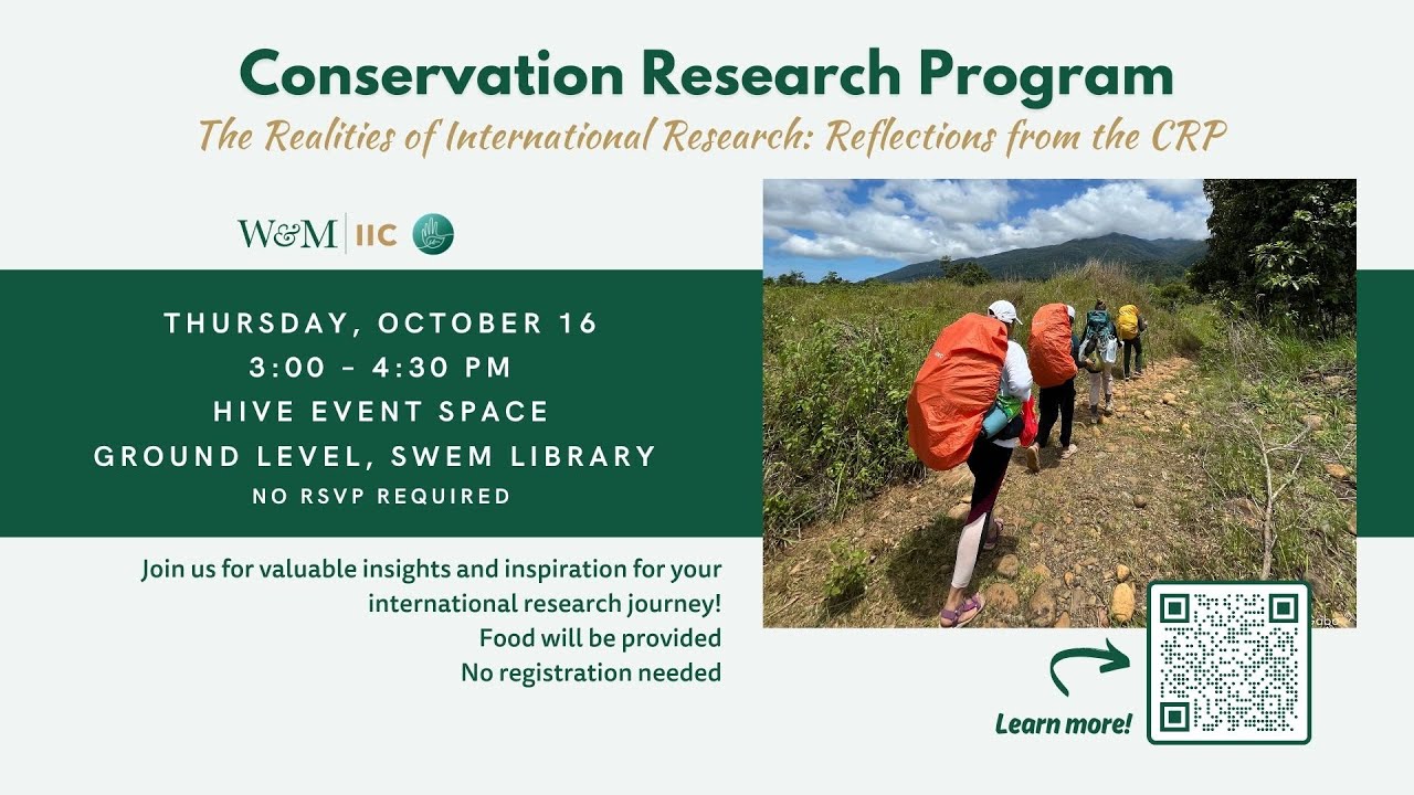 2025 Realities of International Research...Stories from the Conservation Research Program