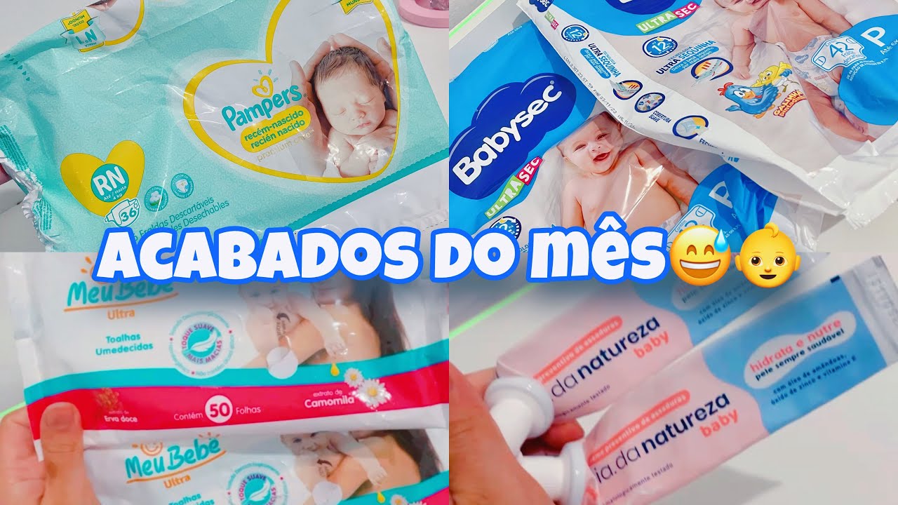 Usados e acabados do primeiro mês da bebê 👶