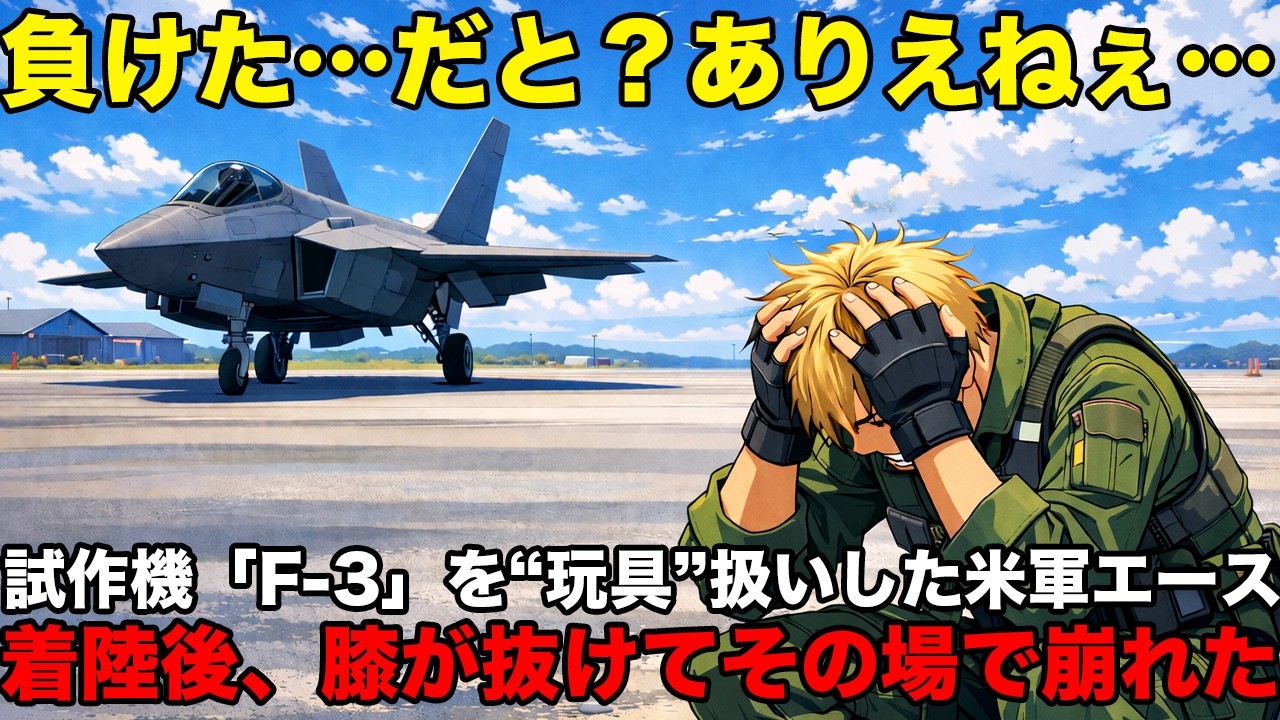 「これは戦闘機じゃない、化け物だ…」日本の試作機F-3を嘲笑って搭乗した米国空軍エースが着陸後に震えが止まらず膝から崩れ落ちた理由【海外の反応】