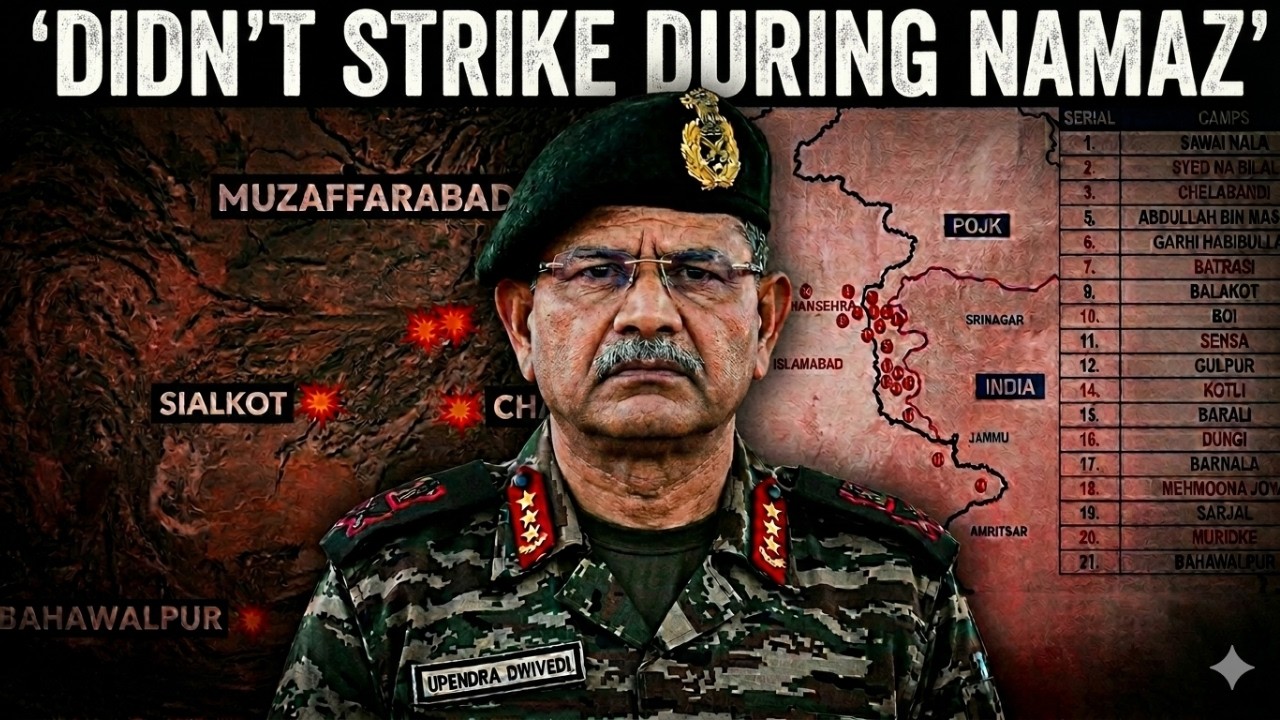 Army Chief Gen. Upendra Dwivedi Reveals Why India Delayed Striking Pakistan During Op Sindoor