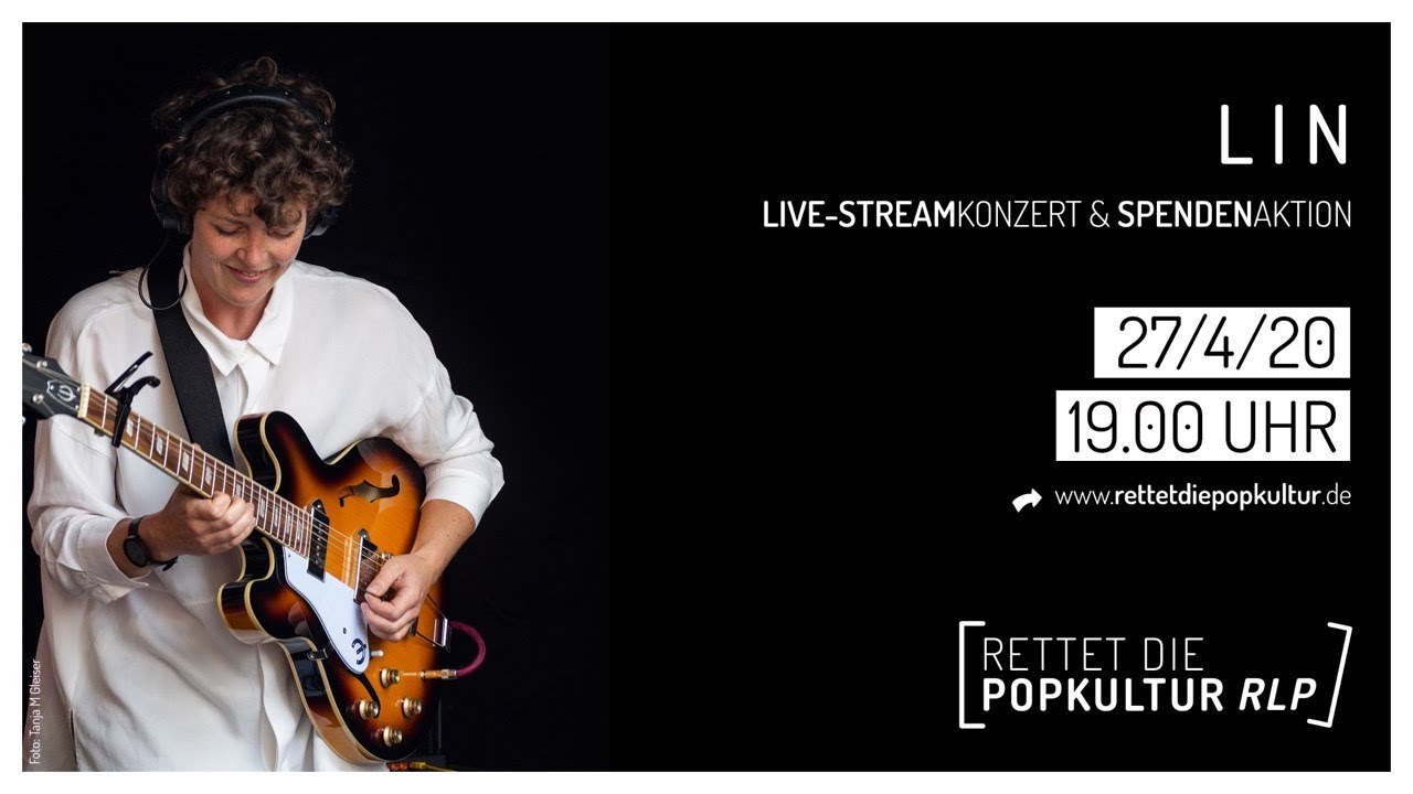 🔴 LIVE: L I N • Rettet die Popkultur RLP • Spendenaktion & Live-Stream Konzert