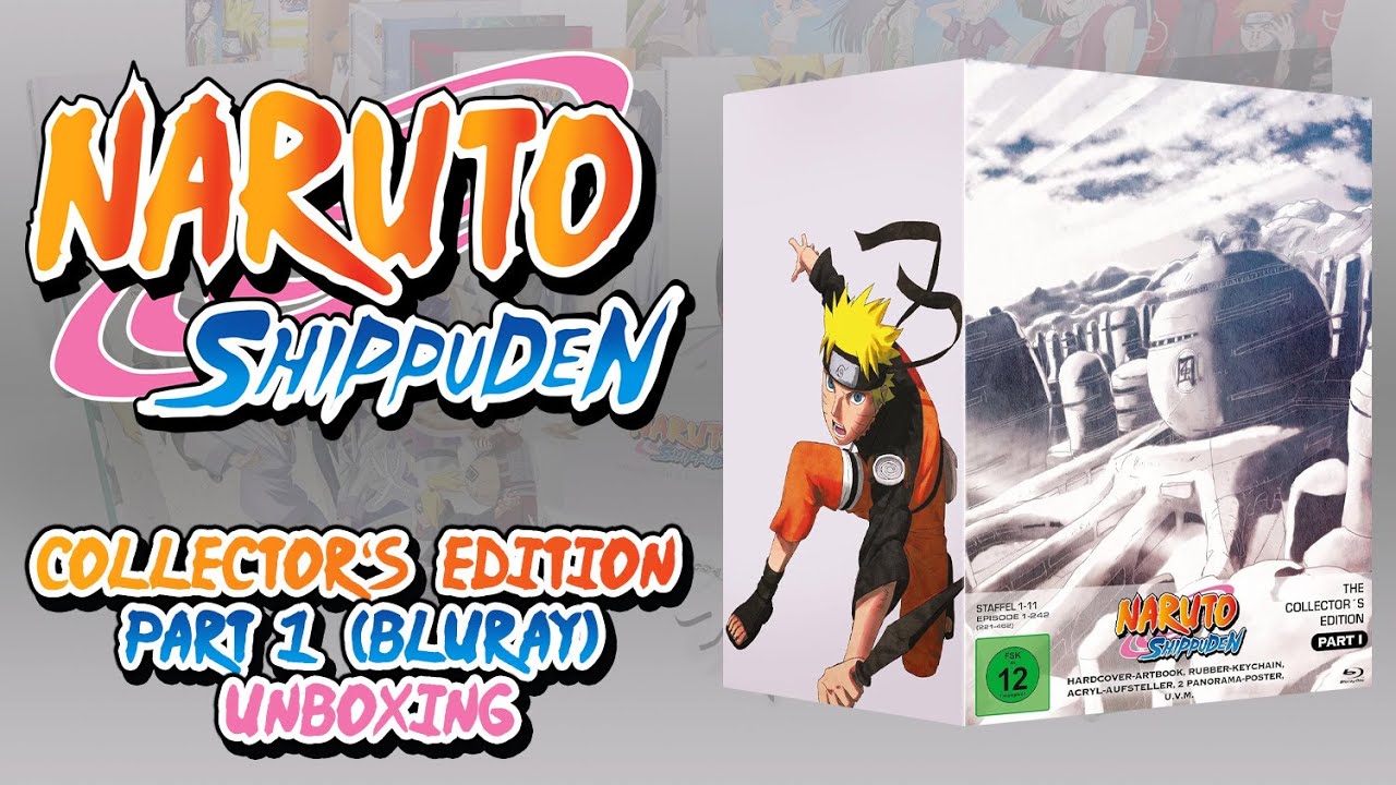 Naruto Shippuden - Collector's Edition Part 1 Blu-ray Unboxing KSM Komplettbox Gesamtausgabe Teil 3