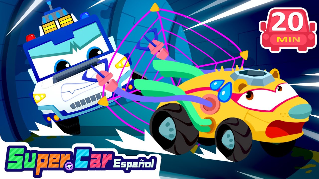 🚓 Persecución en Mini Carros | Dibujos Animados | Autos para Niños | SuperCar en Español