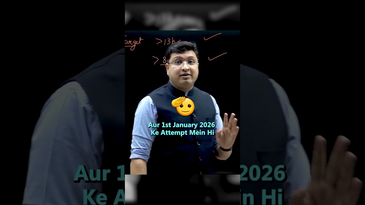 JEE Mains 2026 January attempt Strategy by NV Sir #jee2026 #nvsir