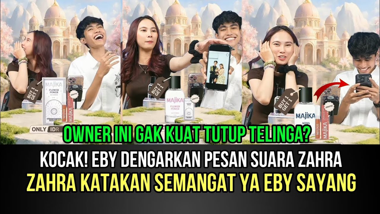 KOCAK! Eby Dengarkan Pesan Suara Zahra, Zahra Katakan Semangat Bang Eby Sayang!