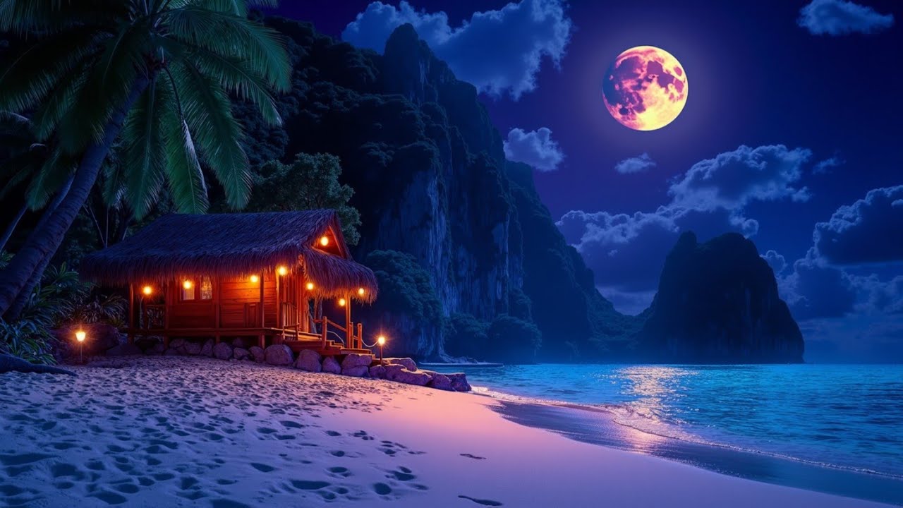 Tropical Night Ocean Dreams 🌴 Evening Lofi Music For Beach Relaxation 🌊 Lofi Everyday