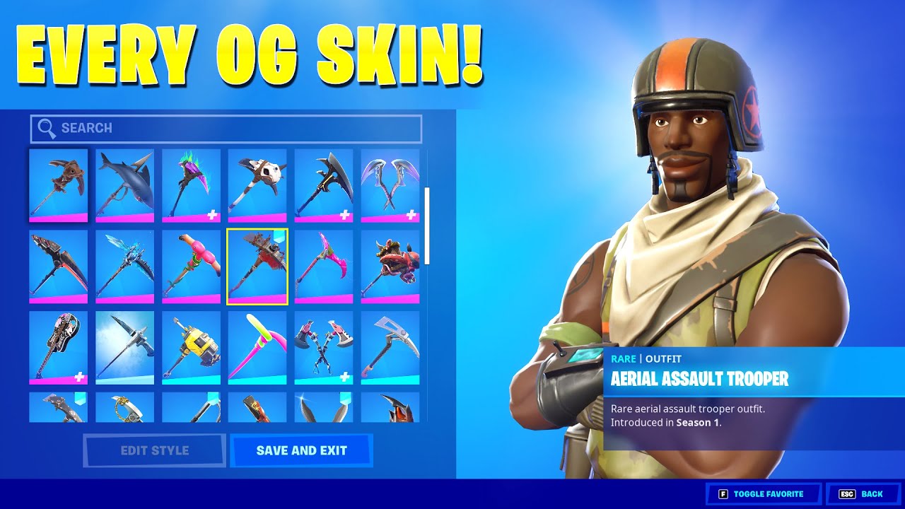 This Account Has ALL 4 OG Skins!