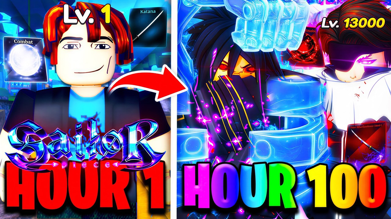 I Spent 100+ Hours Going NOOB To PRO In Sailor Piece! (The Movie)