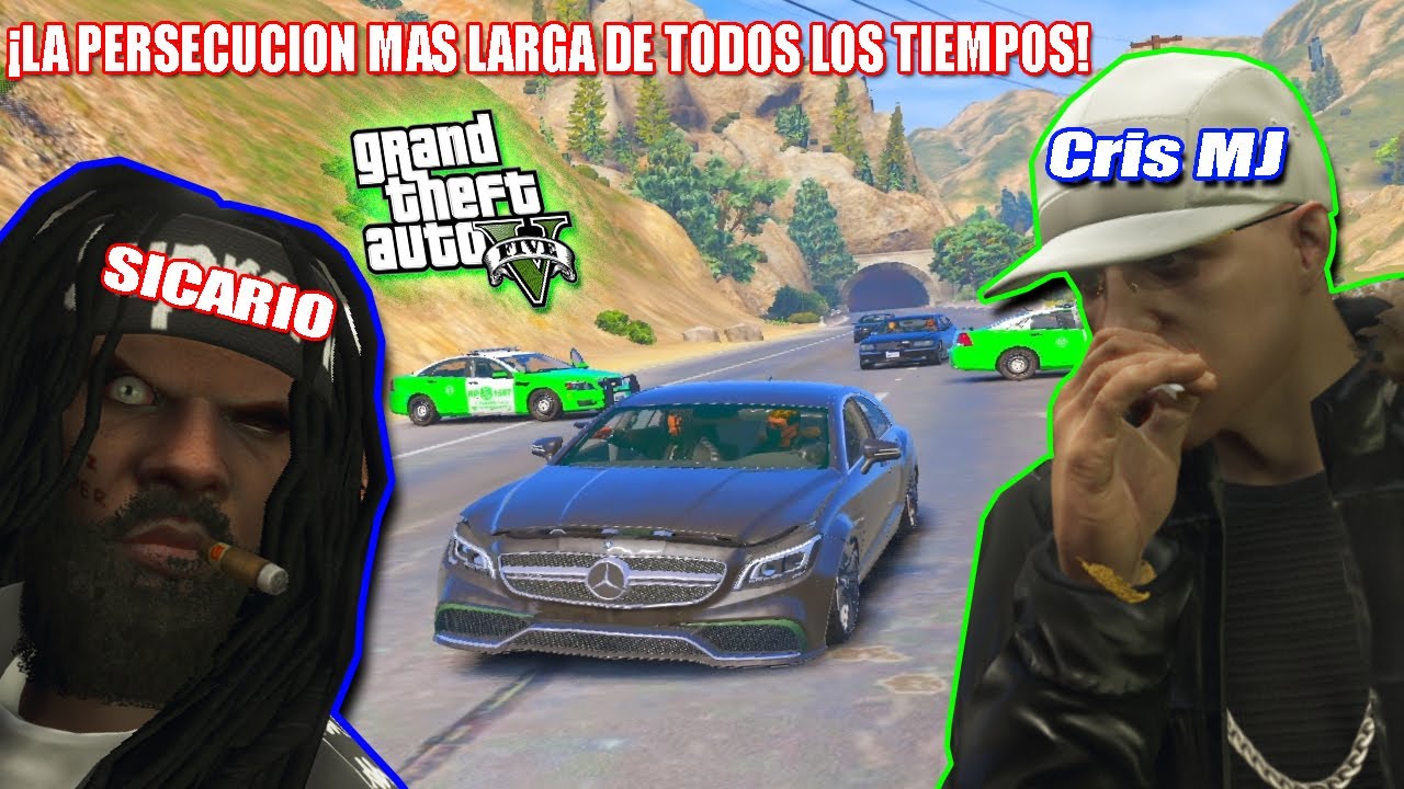 CRIS MJ Y SU SICARI0 cap.6 + LA PERSECUCION MAS LARGA DE GTA 5 RP l Chile island rp l