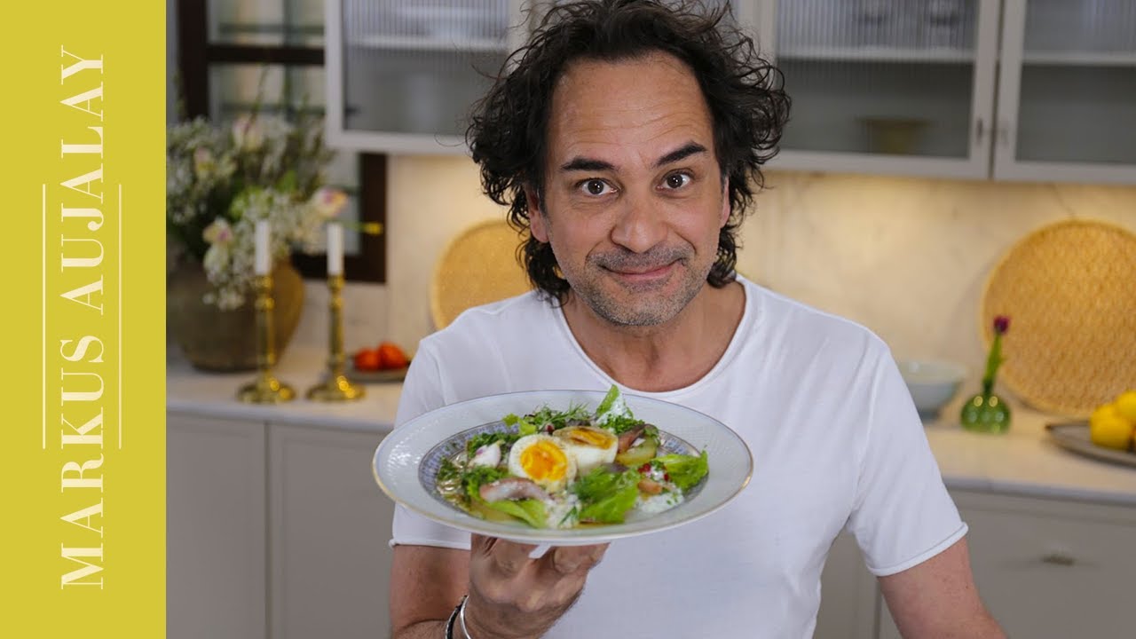 Glad Påsk- äggsallad med matjessill och brynt smör | Markus Aujalay
