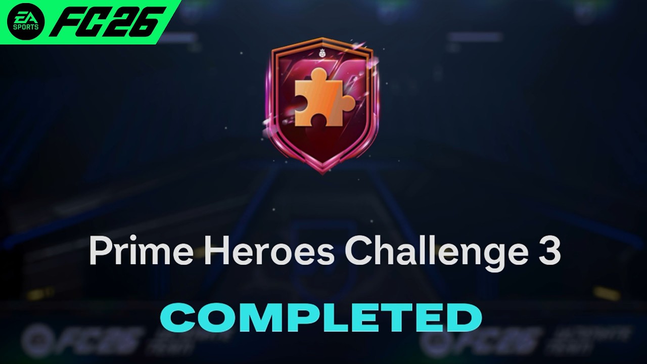 Prime Heroes Challenge 3 SBC Solution Completed - Cheapest Solution FC 26