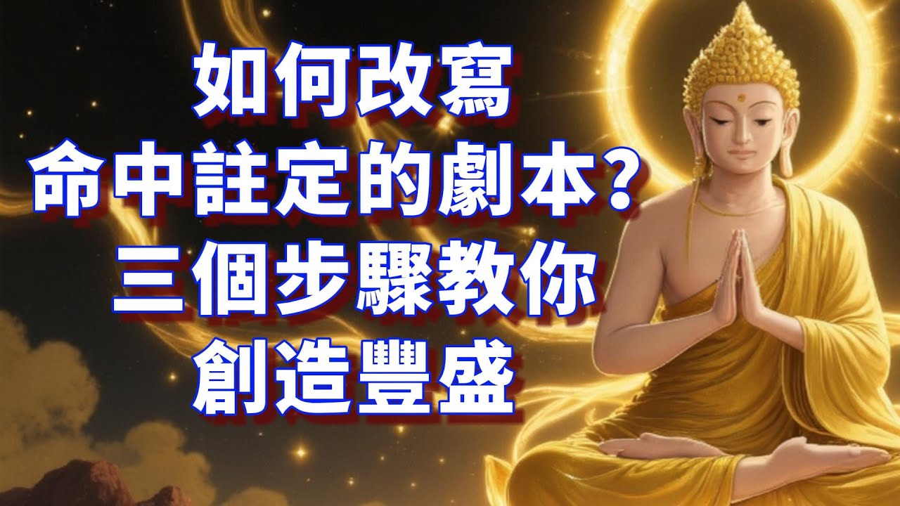 愿力---如何改寫命中註定的劇本？三個步驟教你創造豐盛#改命 #人生智慧 #因果 #業力 #量子糾纏 #心想事成 #修行 #福報 #命運 #心法 #身心靈 #改变命运  #吸引力法則 #正能量