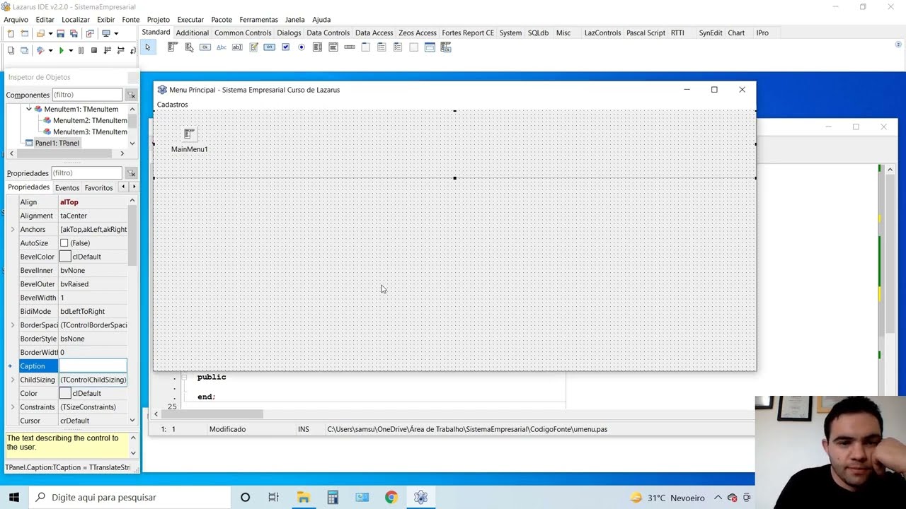 Aula 06: Criando o Projeto no Lazarus