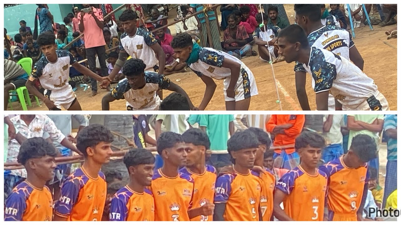 அனல் பறந்த அரையிறுதிப் போட்டி - அங்காளம்மன் பூசனூர் Vs தஞ்சாவூர் । Melakumilangulam kabaddi match