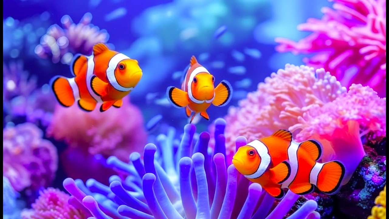 The Best 4K Aquarium – Soothing Jellyfish & Reef Fish with Sleep Music for Deep Relaxation
