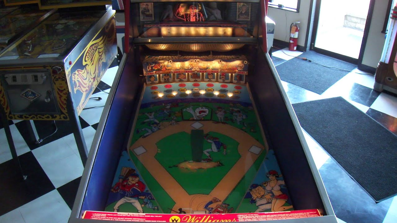 1992 Williams Slugfest Baseball Pinball machine Saskatoon 1080p HD