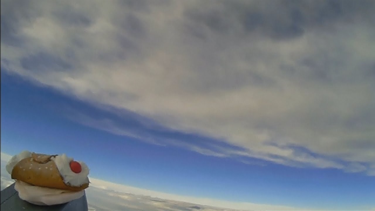Scientists launch pastry into stratosphere