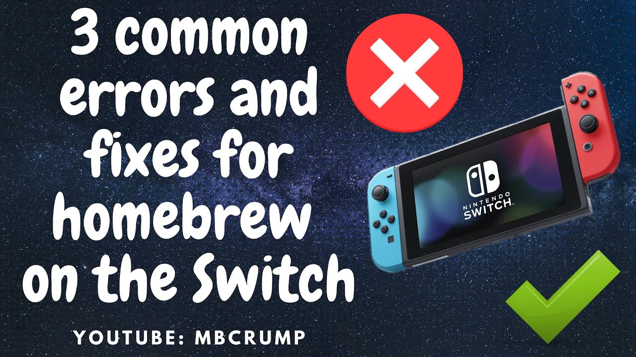 Learn how to easily fix 3 common Nintendo Switch HB errors