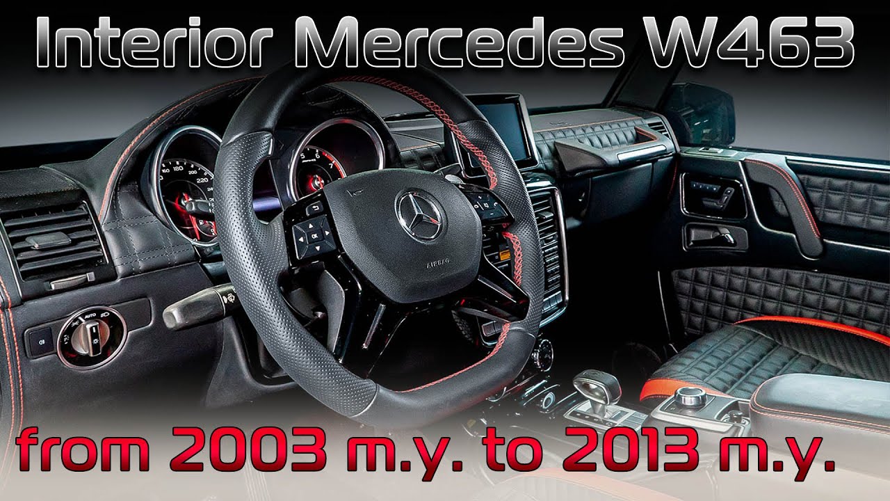 Full interior restoration of an armoured Mercedes G-Class with a 2013 interior modification