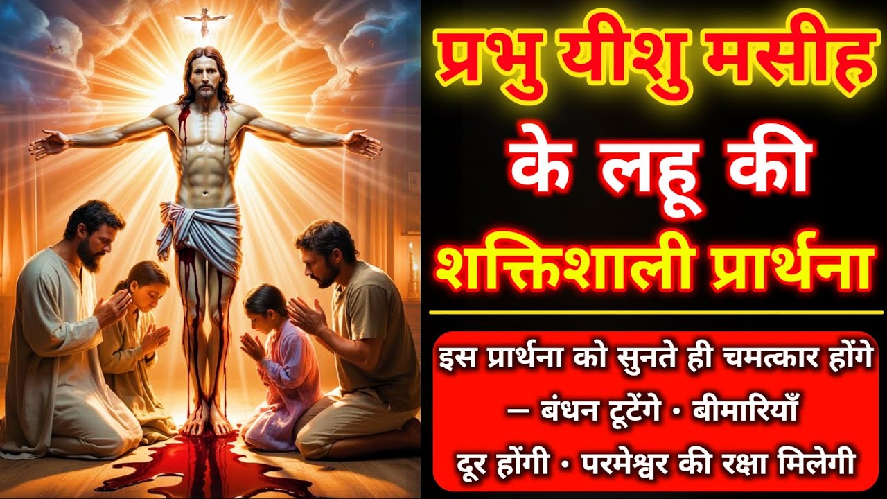 यीशु मसीह के लहू की शक्तिशाली प्रार्थना | Powerful Prayer by the Blood of Jesus #यीशु 