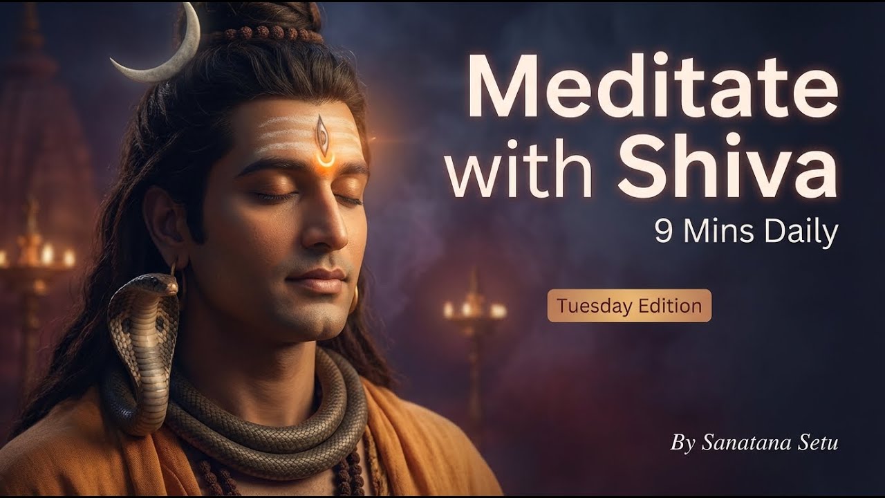 Tuesday Special - 9 mins Meditation with Shiva | Inner Peace & Focus | Daily Practice -Sanatana Setu