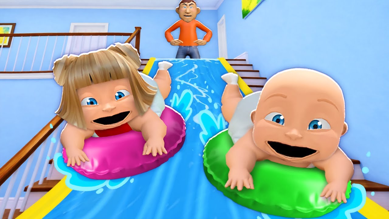 Baby & Girlfriend Have FUN In Daddy’s House!
