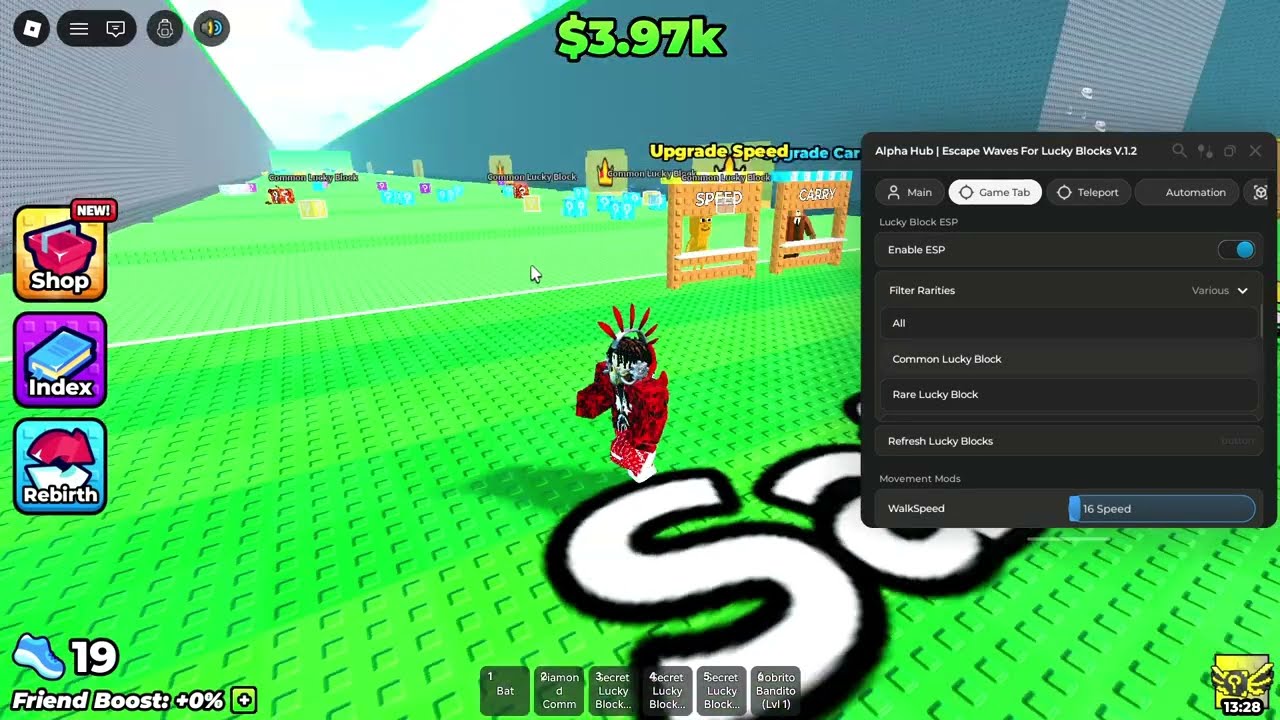 ESCAPE WAVES FOR LUCKY BLOCKS SCRIPT V.1.2 [ESP] | ROBLOX
