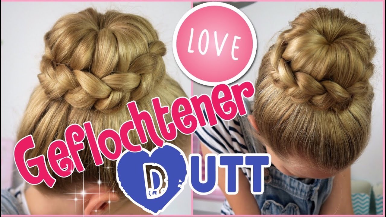 geflochtener Dutt aus dem Back To School Video ♥ coole Mädchen Zöpfe&Frisuren