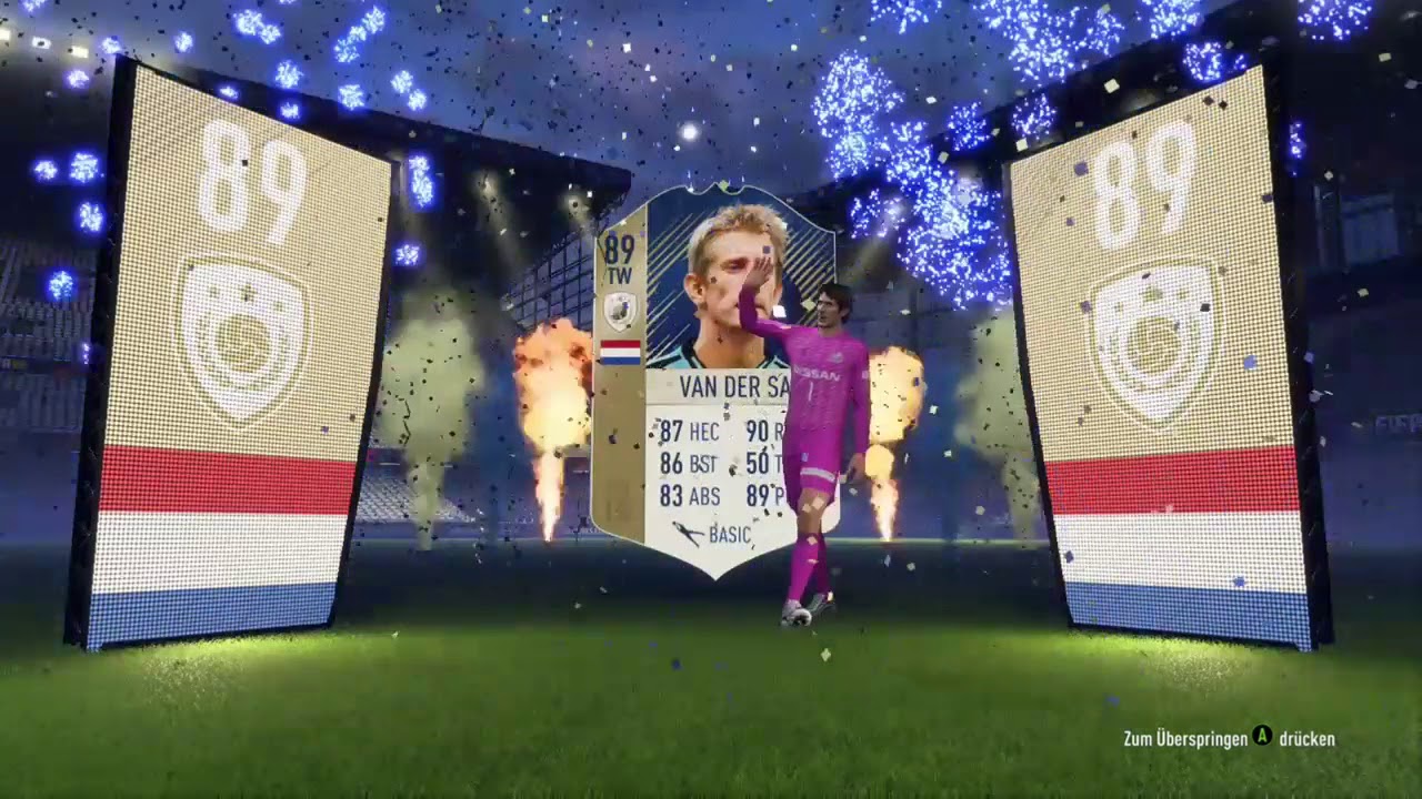 Fifa18 Icon van der Sar in a Pack