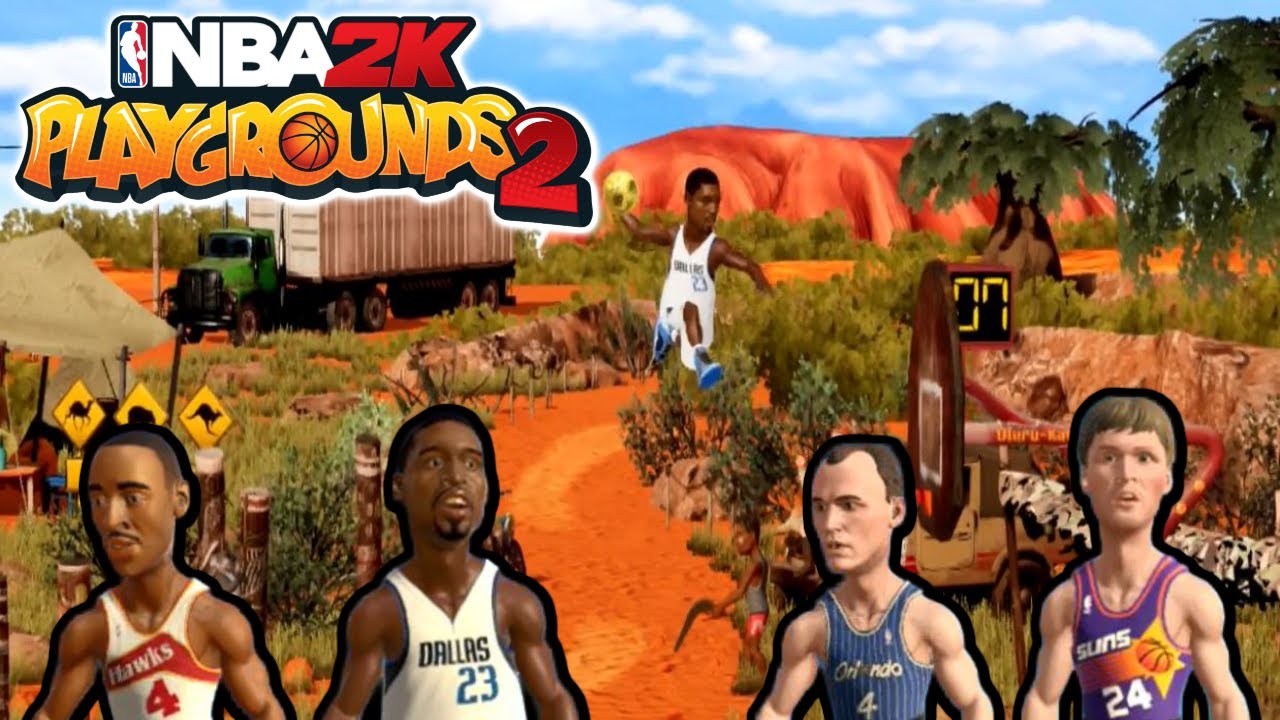 NBA 2K Playgrounds 2 Gameplay - Spud Webb & Wesley Matthews vs. Scott Skiles & Tom Chambers