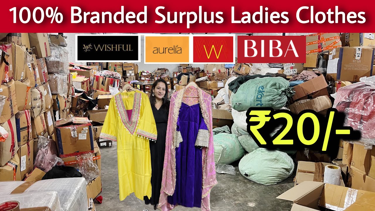 भारत के बड़े बड़े Brands 90% Off पर ॥100% Branded Surplus Ladies Clothes😱₹20/- ॥SaiyamKapoor