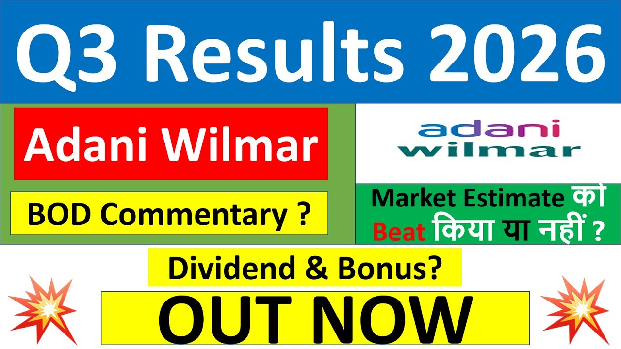 Adani wilmar q3 results 2026 | AWL Agri results today | adani wilmar Share News | AWL Agri Share