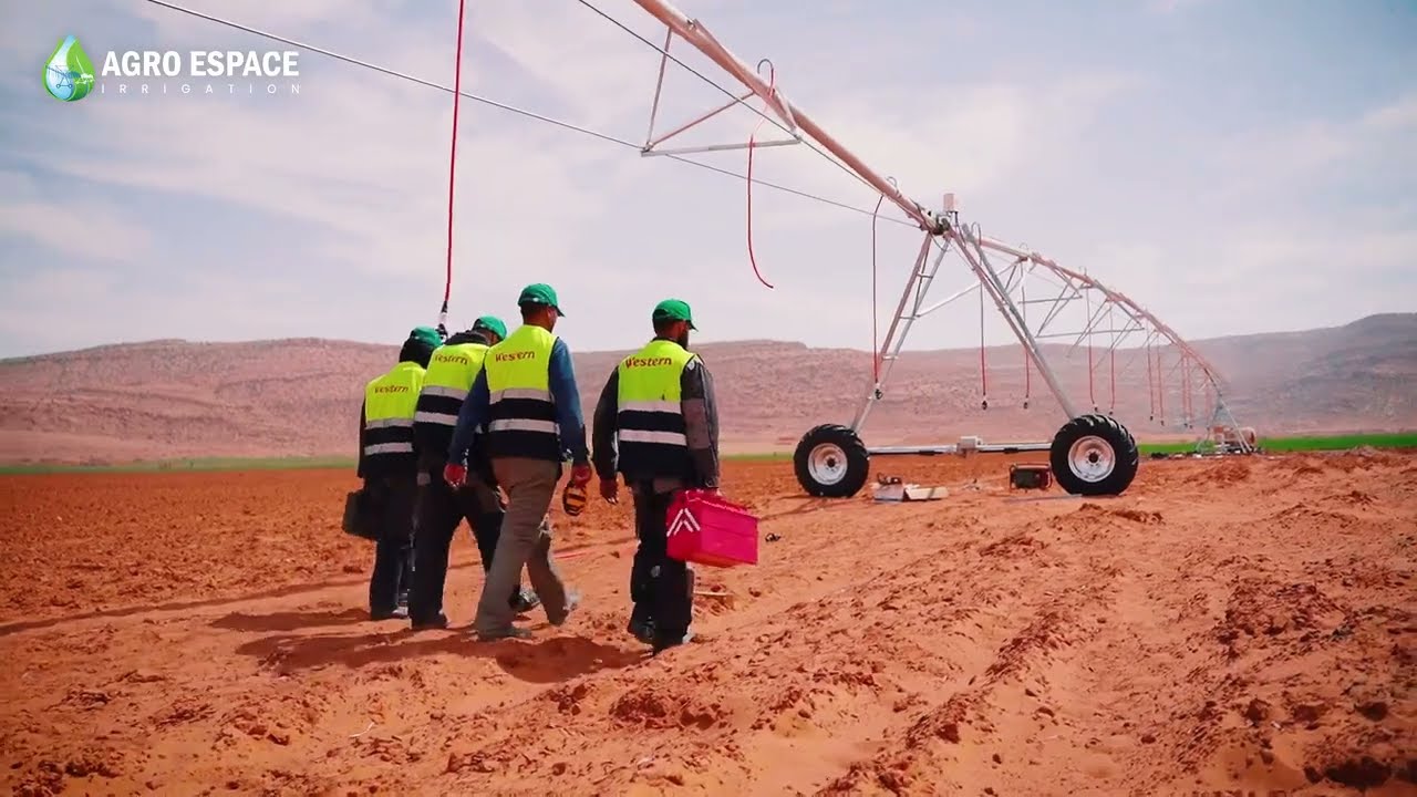 عملية تركيب جهاز الري المحوري ويسترن | AGROESPACE