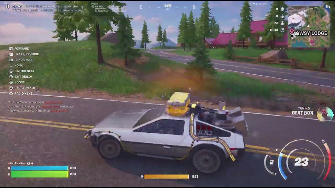 My Dad's Reaction To The DeLorean In Fortnite (His Favourite Movie)