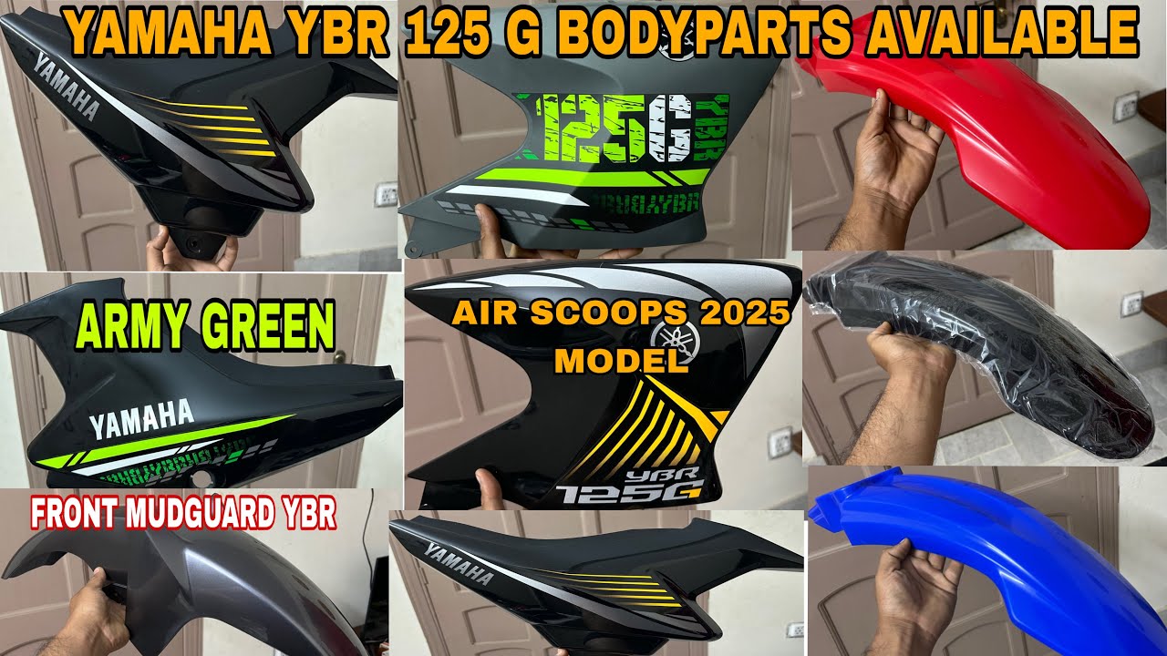 Yamaha YBR 125 G Body Parts Available | Yamaha YBR Air scoops | YBR Side Covers | YBR Parts…