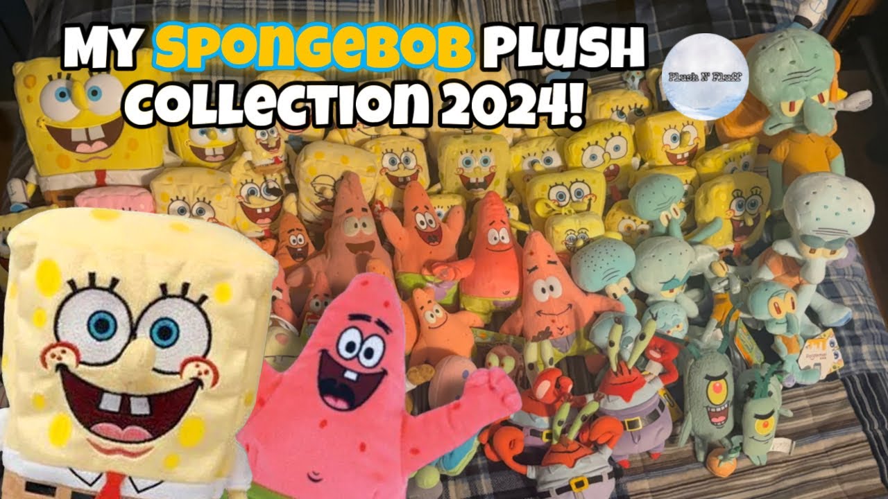 Моя коллекция плюшевых игрушек Губка Боб 2024 года!
