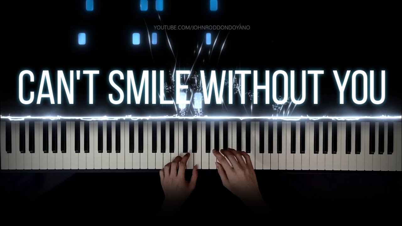 Can't Smile Without You – Piano Cover | Barry Manilow (with Lyrics & PIANO SHEET)