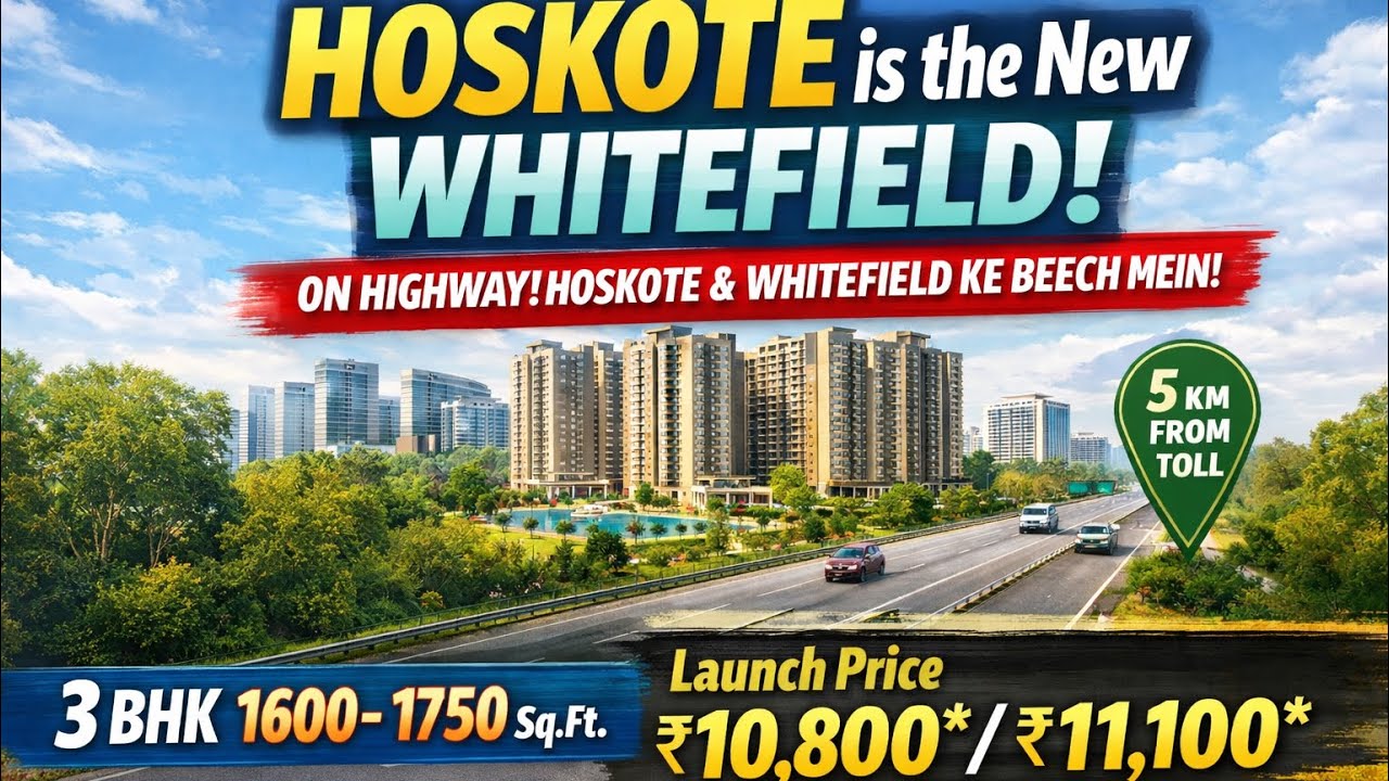 Hoskote–Whitefield Between | 3BHK On Highway | Bangalore East Property | #home #youtube 
