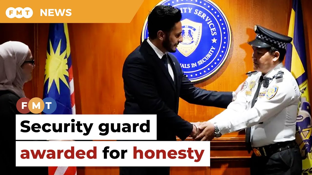 Award for security guard who turned in money filled bag