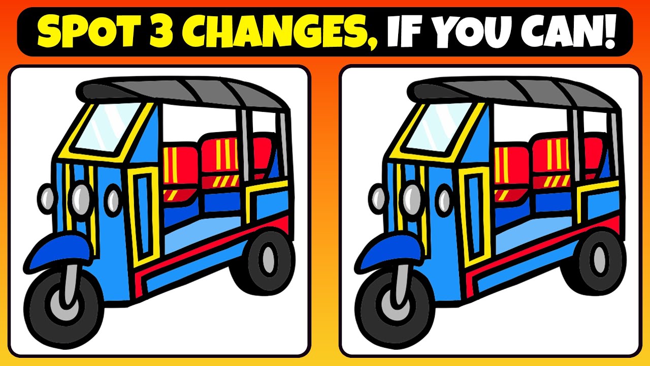SPOT 3 CHANGES, IF YOU CAN!!! | Find 3 Differences 😉